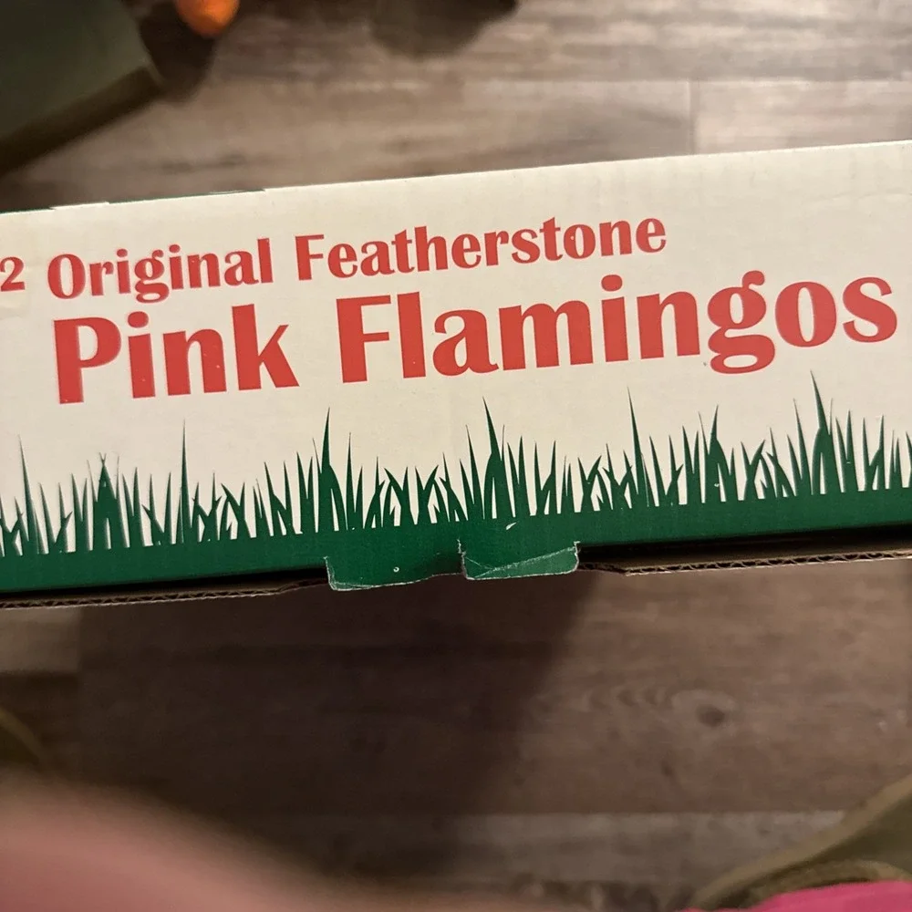 2 NEW in Box Don Featherstone Blow Mold Pink Flamingo Lawn Yard Birds USA NWT